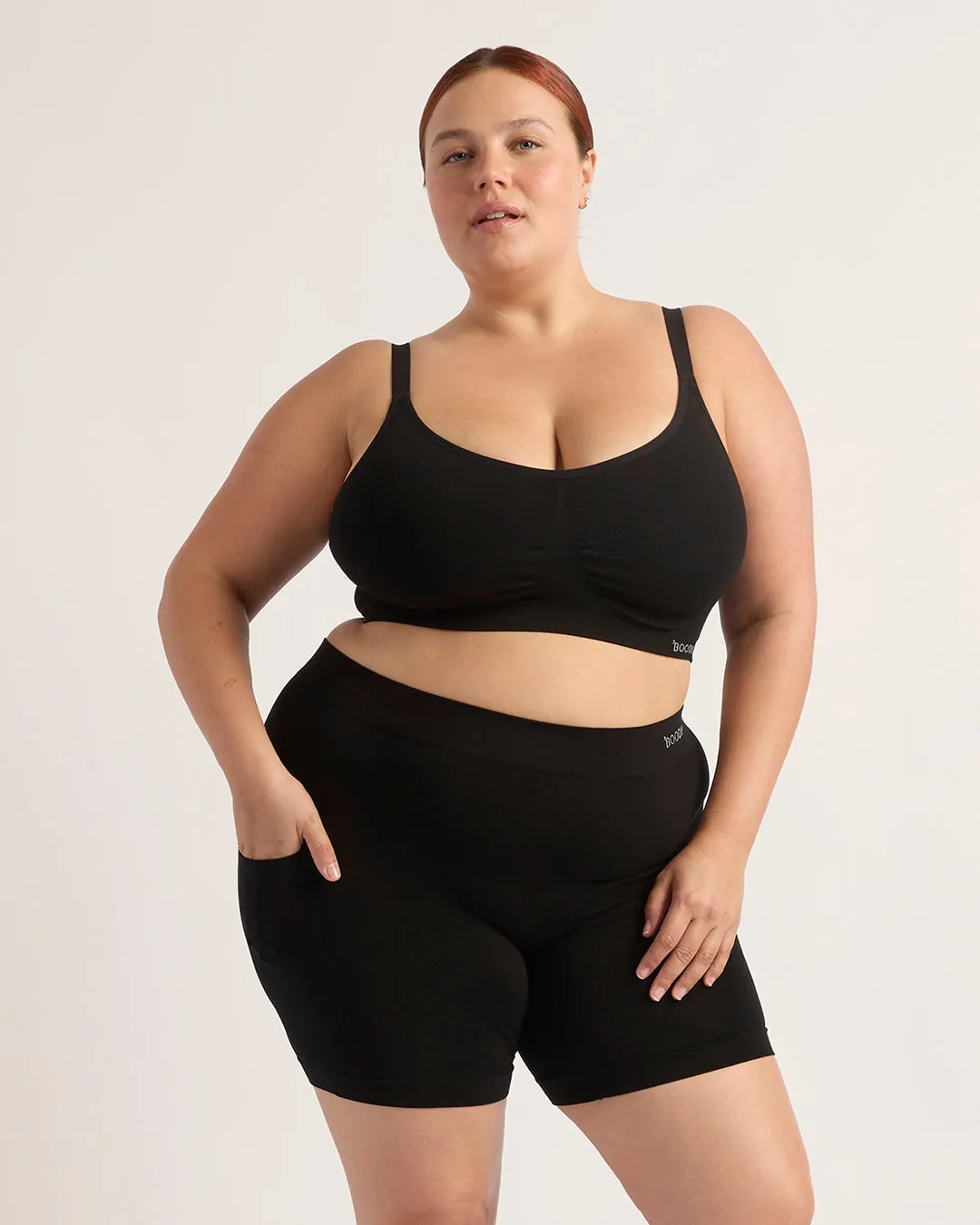 Seamfree Undershorts with Pocket 6" - Black sold by Boody Eco Wear product image thumbnail 4