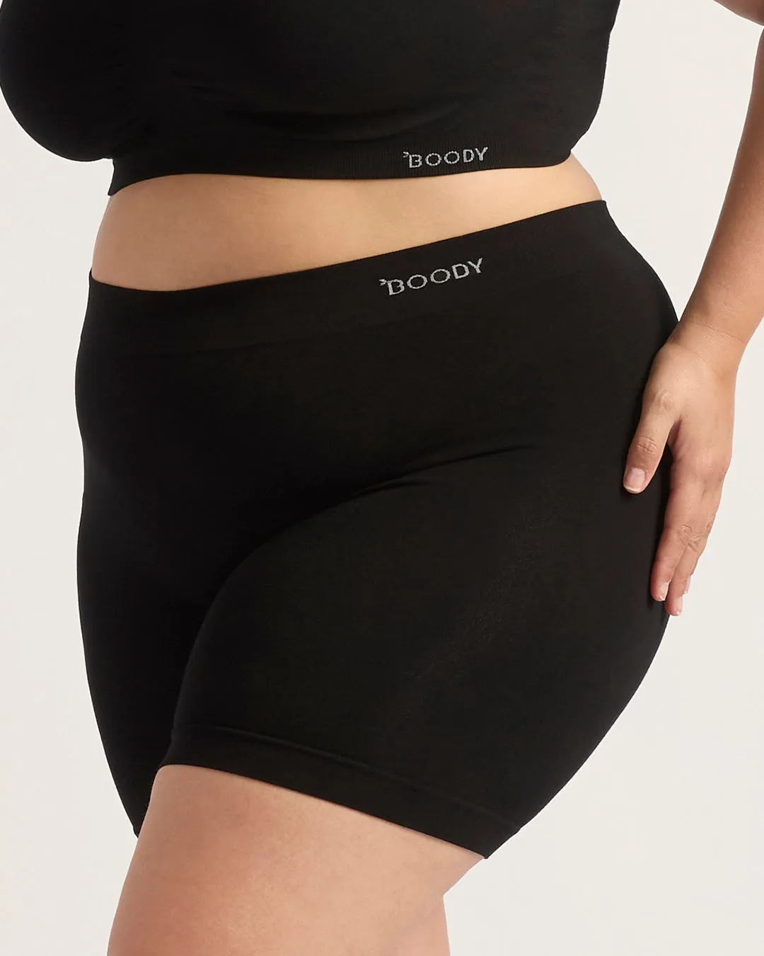 Seamfree Undershorts with Pocket 6" - Black sold by Boody Eco Wear product image thumbnail 3