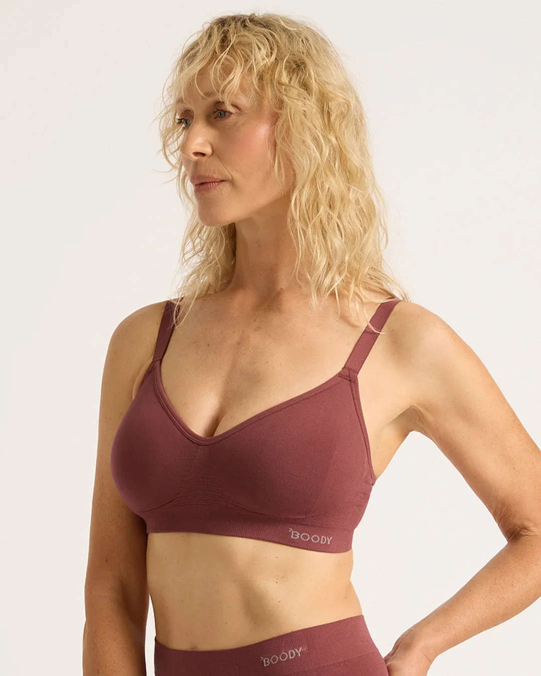 Wireless Full Bust T-Shirt Bra - Rosewood sold by Boody Eco Wear product image thumbnail 2