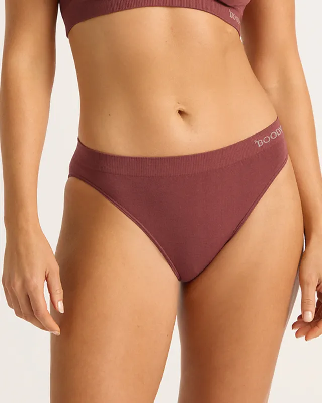 Classic Bikini - Rosewood sold by Boody Eco Wear