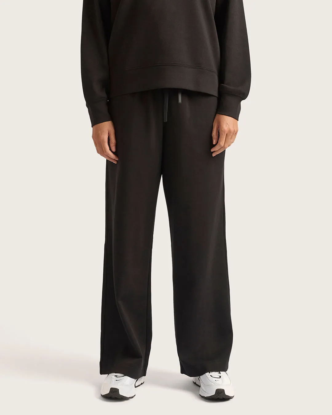 Women's Straight Leg Sweat Pants - Black sold by Boody Eco Wear