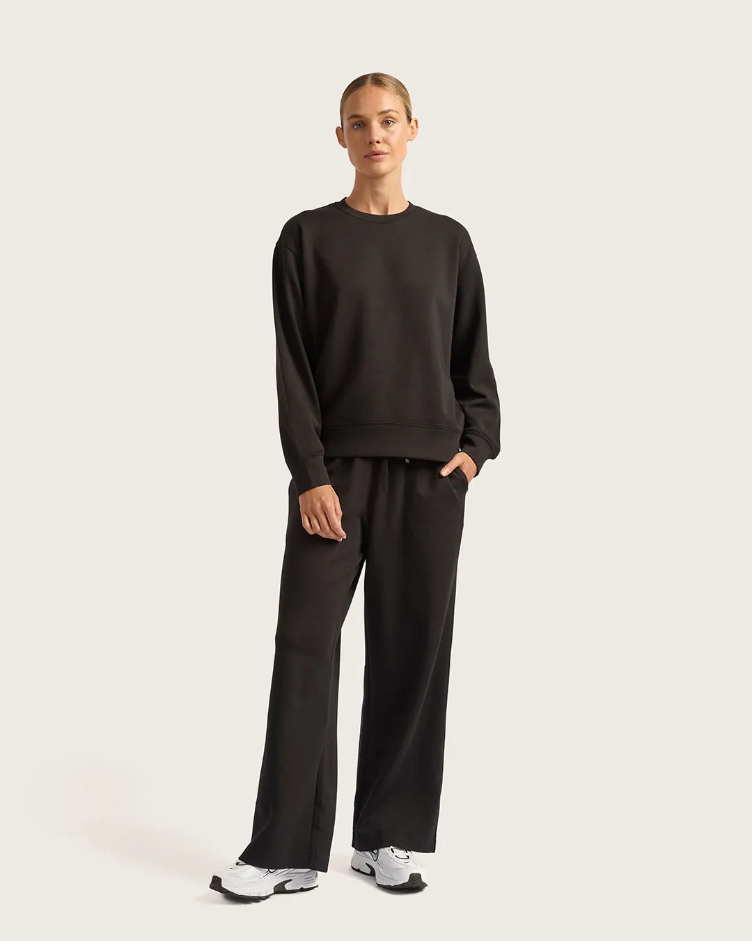 Women's Straight Leg Sweat Pants - Black sold by Boody Eco Wear product image thumbnail 2