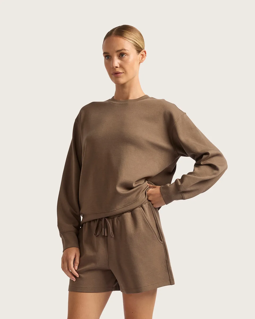 Women's Crew Neck Sweater - Oyster sold by Boody Eco Wear product image thumbnail 3