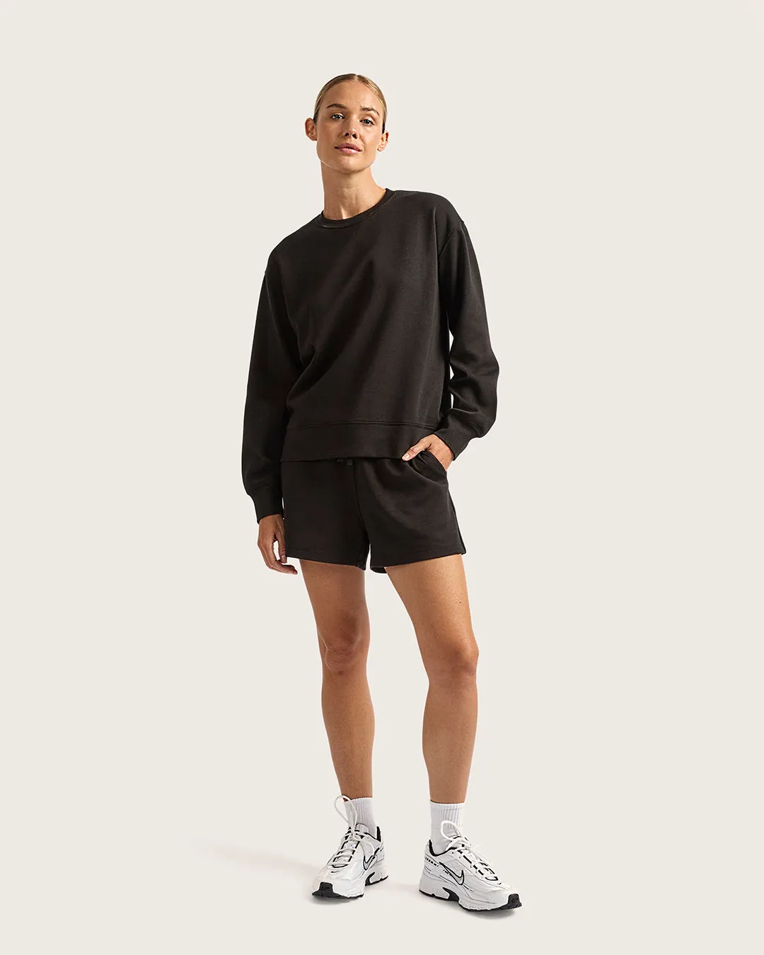 Women's Crew Neck Sweater - Black sold by Boody Eco Wear product image thumbnail 2