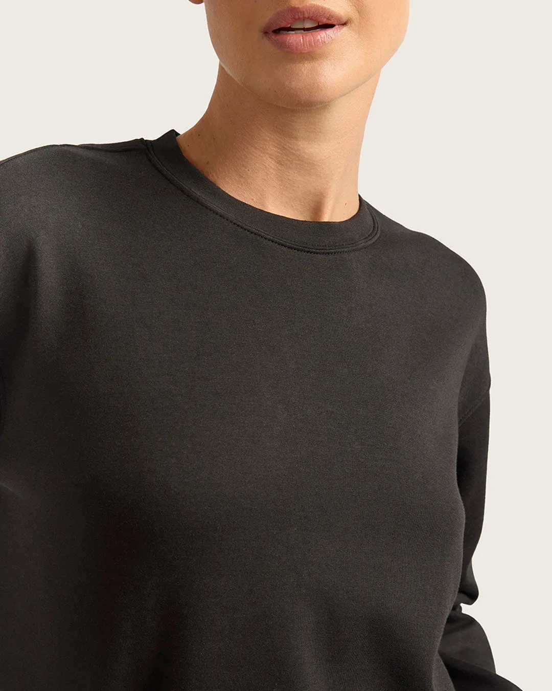 Women's Crew Neck Sweater - Black sold by Boody Eco Wear product image thumbnail 5