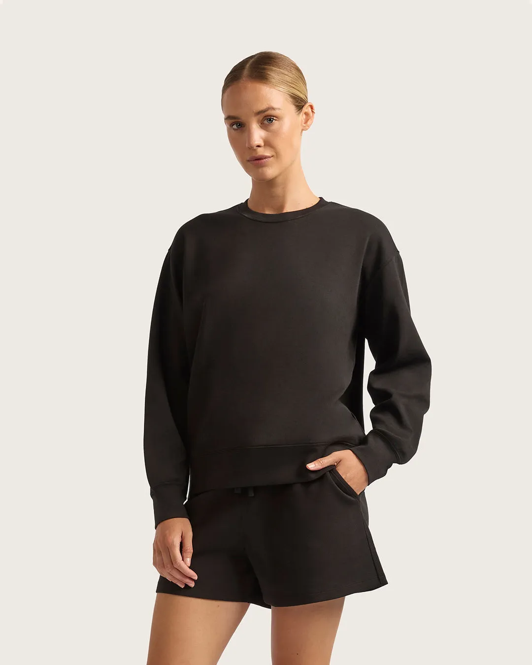 Women's Crew Neck Sweater - Black sold by Boody Eco Wear product image thumbnail 3