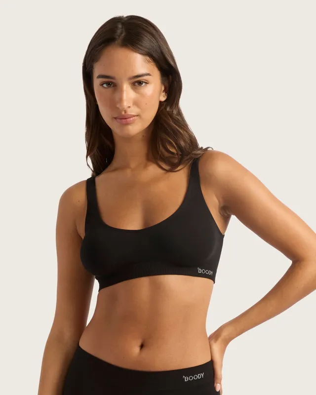 Seamfree Crop Bra - Black sold by Boody Eco Wear