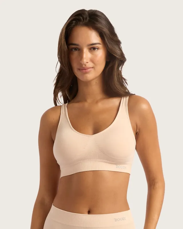 Seamfree Padded Crop Bra - Shell sold by Boody Eco Wear