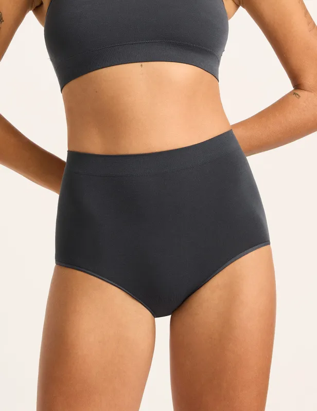 LYOLYTE Full Low Leg Briefs - Storm sold by Boody Eco Wear