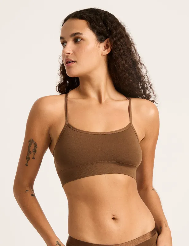 LYOLYTE Racerback Bralette - Clove sold by Boody Eco Wear