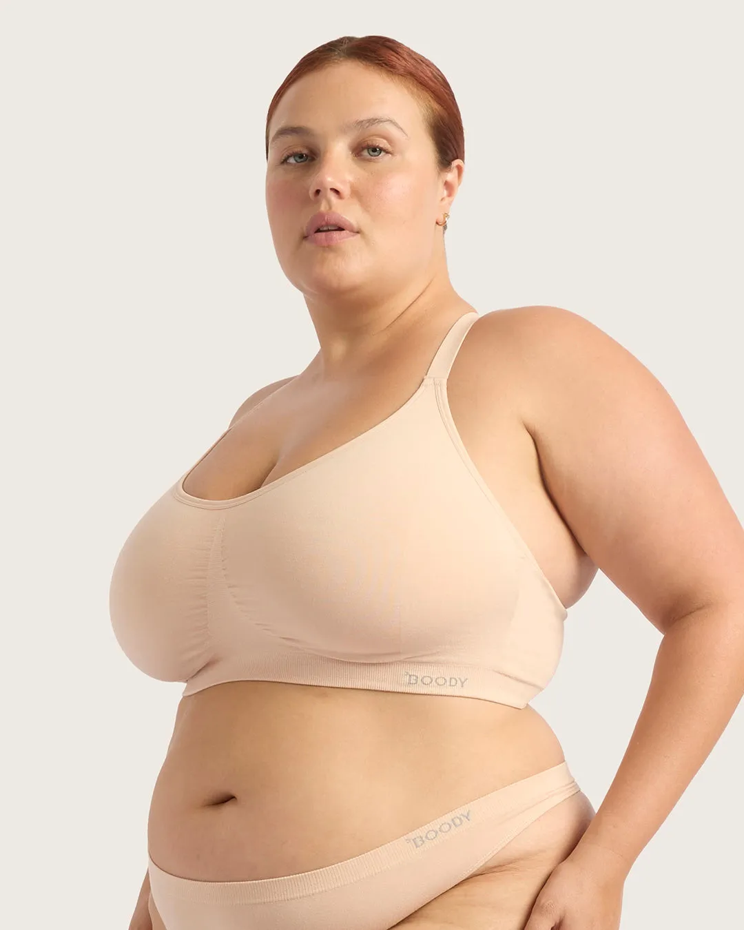 Full Bust Wireless Racerback Bra - Shell sold by Boody Eco Wear product image thumbnail 3