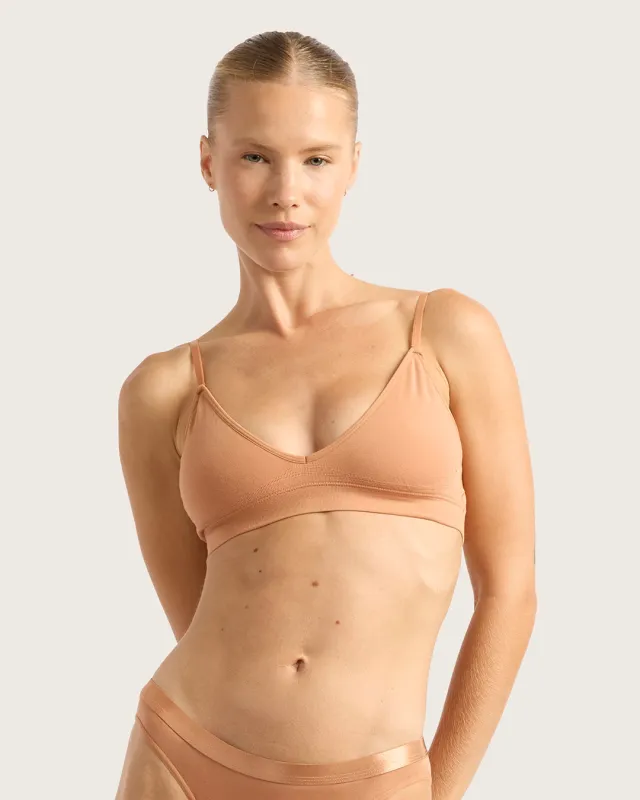 LYOLYTE Triangle Bralette - Dune sold by Boody Eco Wear