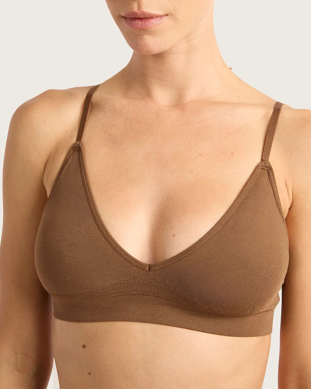 LYOLYTE Triangle Bralette - Clove sold by Boody Eco Wear product image thumbnail 4