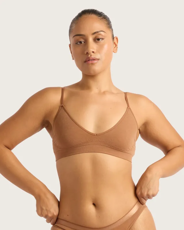 LYOLYTE Triangle Bralette - Maple sold by Boody Eco Wear
