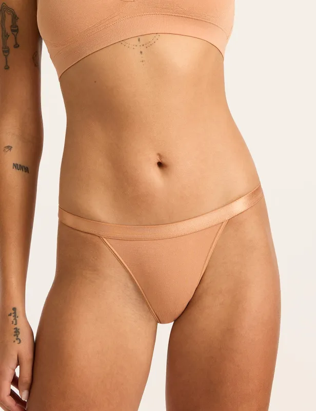 LYOLYTE Hi-Cut Bikini - Dune sold by Boody Eco Wear