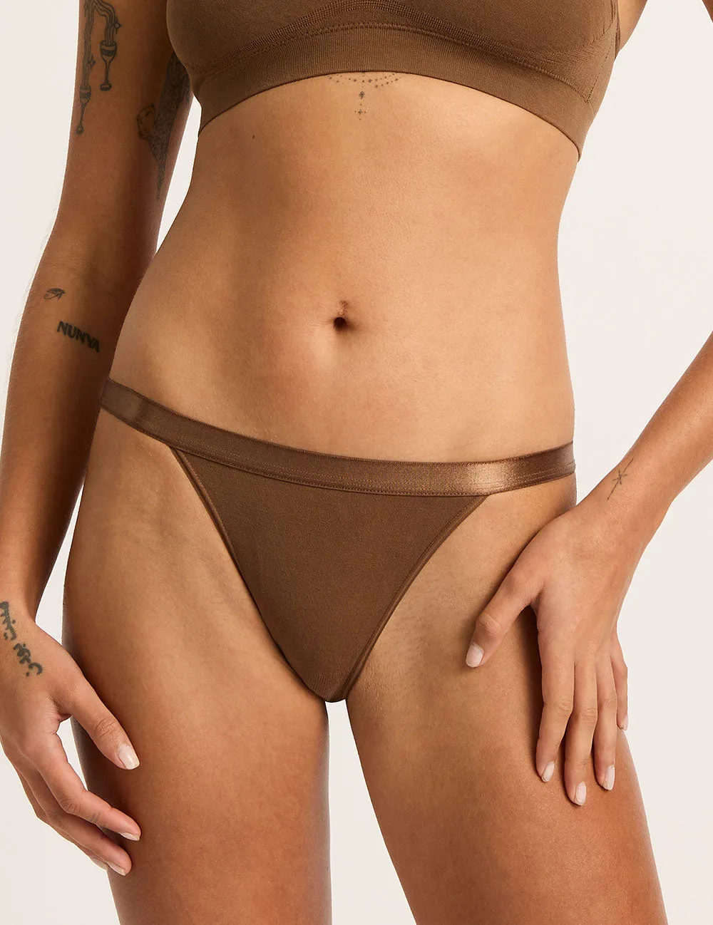 LYOLYTE Hi-Cut Bikini - Clove sold by Boody Eco Wear