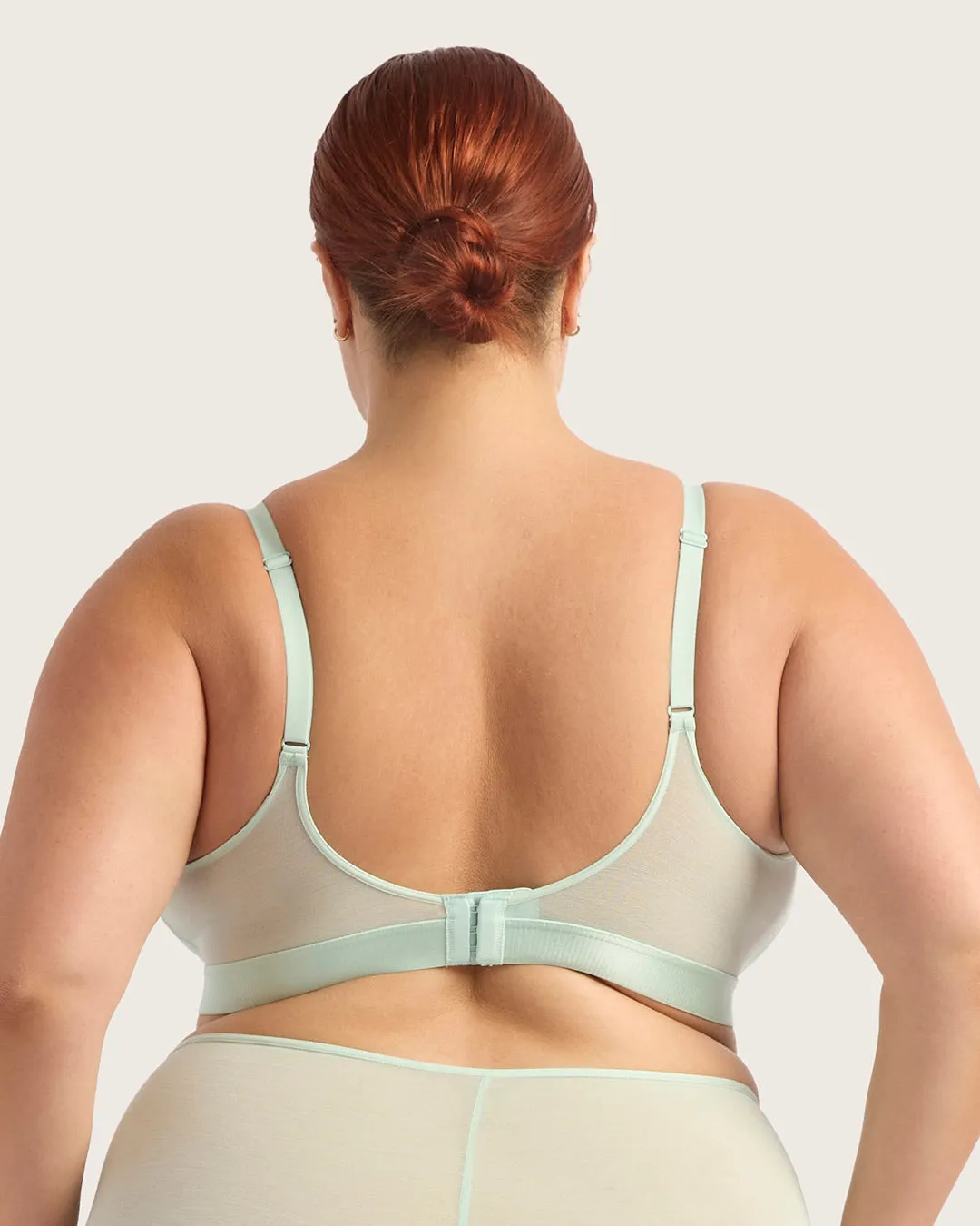 FreeMesh Full Bust Wireless Bra - Mint sold by Boody Eco Wear product image thumbnail 2