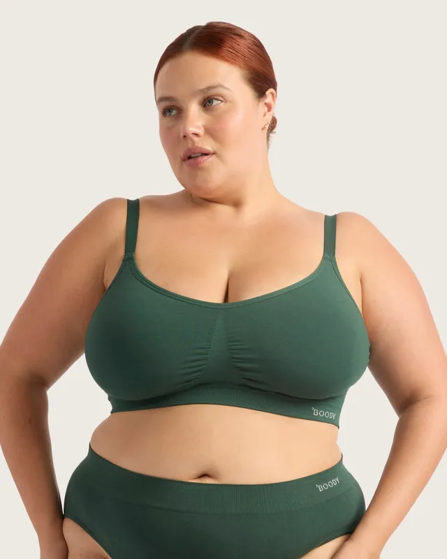 Full Bust Wireless Bra - Emerald Green sold by Boody Eco Wear