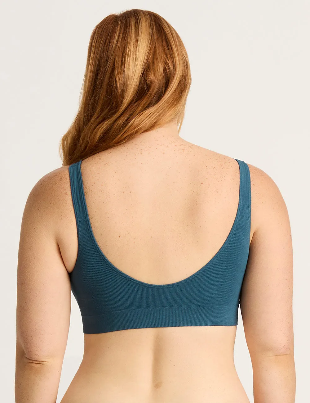 Seamfree Padded Crop Bra - Teal sold by Boody Eco Wear product image thumbnail 2