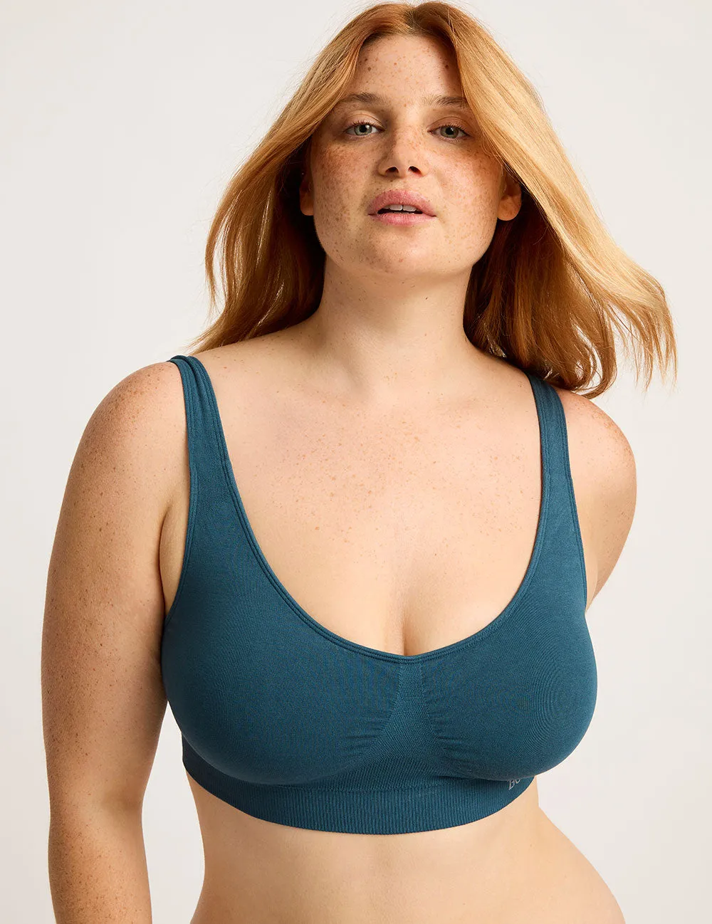 Seamfree Padded Crop Bra - Teal sold by Boody Eco Wear product image thumbnail 4