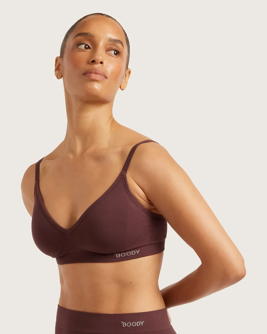 Wireless T-Shirt Bra - Mulberry sold by Boody Eco Wear product image thumbnail 3