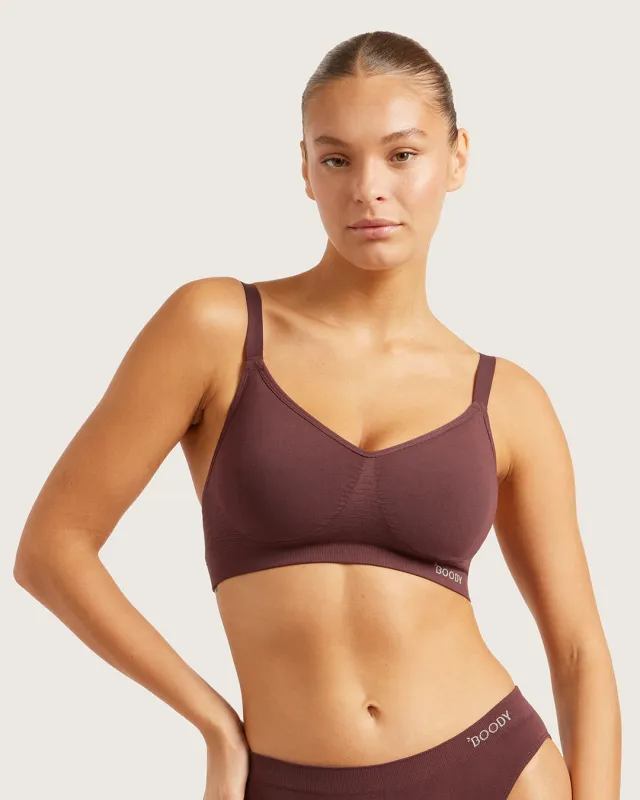 Wireless Full Bust T-Shirt Bra - Mulberry sold by Boody Eco Wear