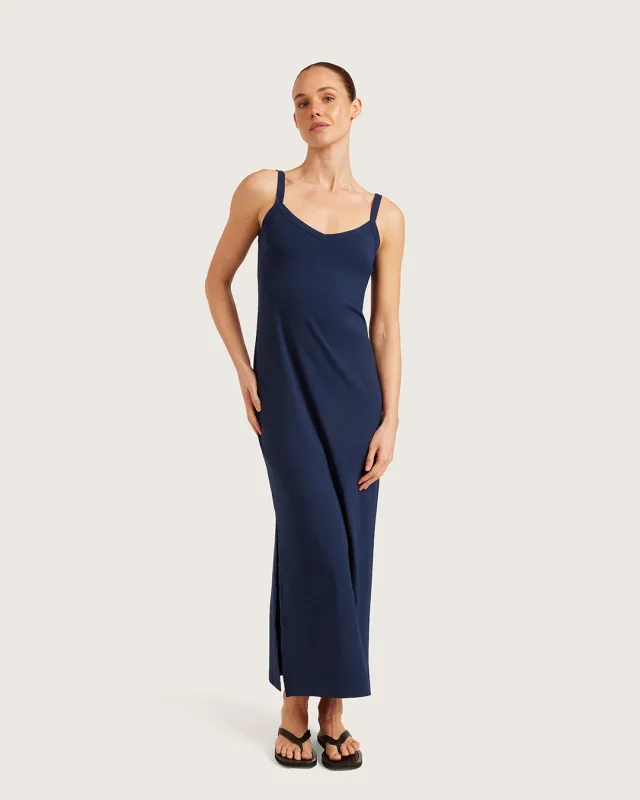 V-Neck Slip Dress - Navy sold by Boody Eco Wear