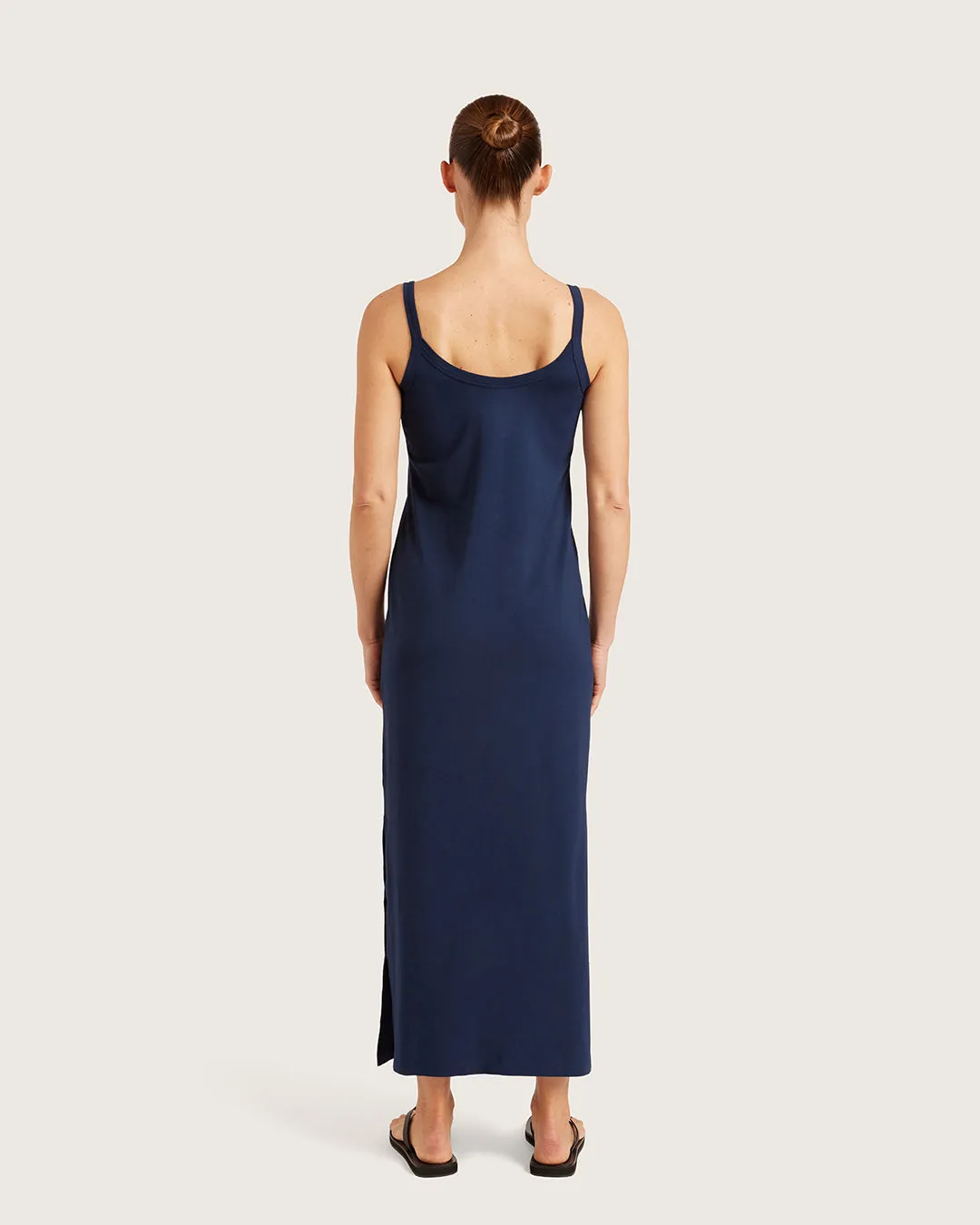 V-Neck Slip Dress - Navy sold by Boody Eco Wear product image thumbnail 2