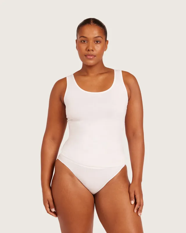 Base Layer Tank Top - White sold by Boody Eco Wear
