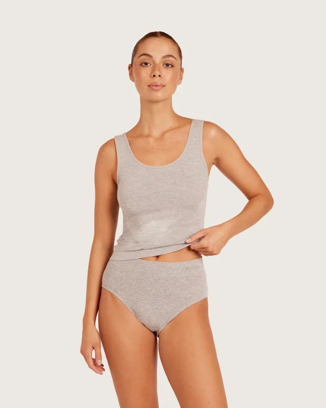 Base Layer Tank Top - Light Grey Marl made by Boody Eco Wear