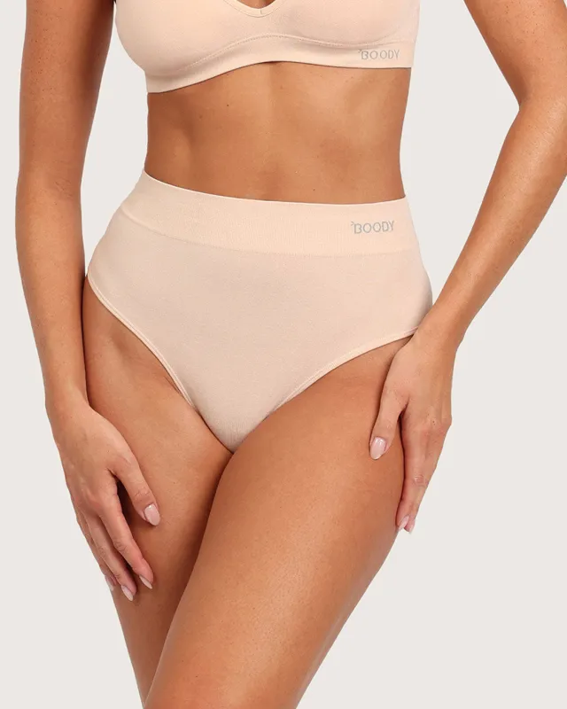 High Waist G-String - Shell sold by Boody Eco Wear