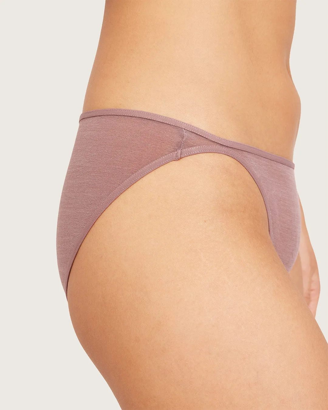 FreeMesh Bikini - Mauve sold by Boody Eco Wear product image thumbnail 4