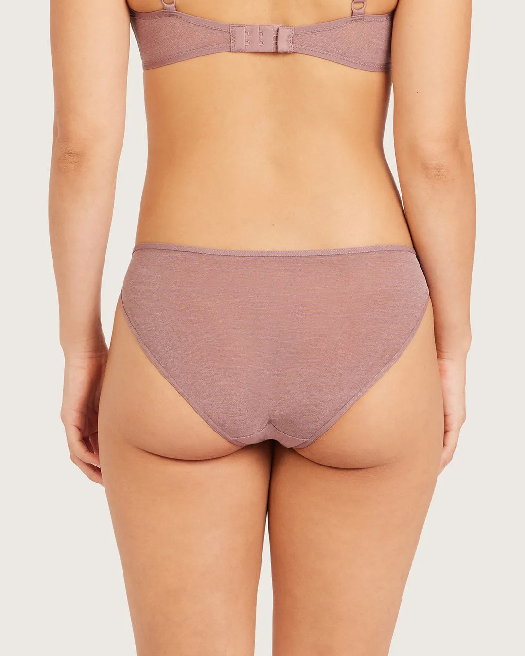 FreeMesh Bikini - Mauve sold by Boody Eco Wear product image thumbnail 2