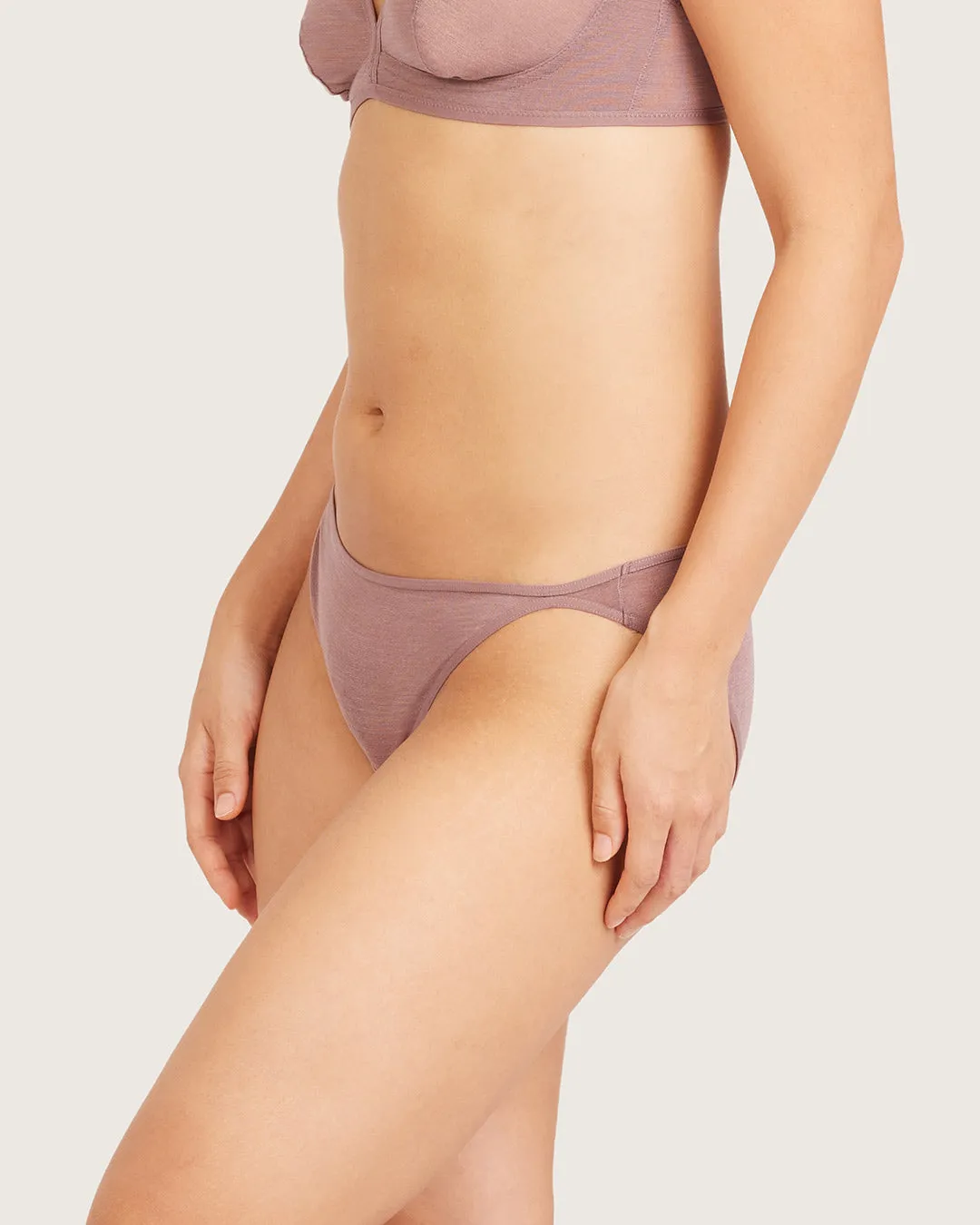 FreeMesh Bikini - Mauve sold by Boody Eco Wear product image thumbnail 3