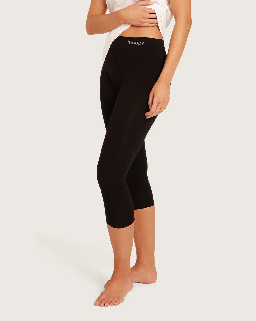 Base Layer 3/4 Leggings - Black sold by Boody Eco Wear product image thumbnail 3