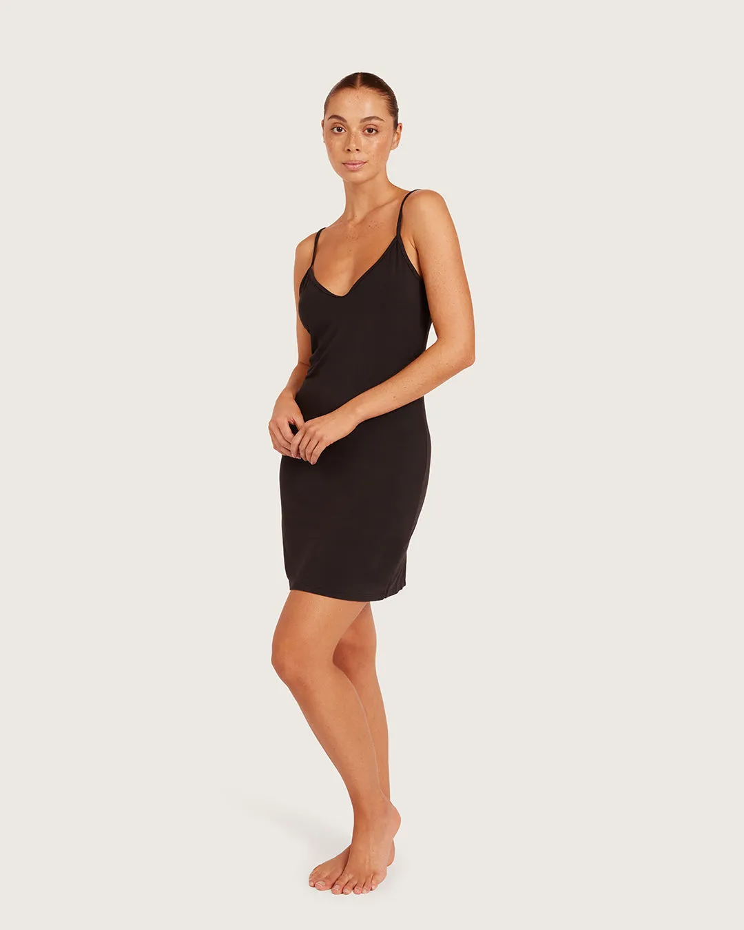 Base Layer V-Neck Slip-Black sold by Boody Eco Wear product image thumbnail 4