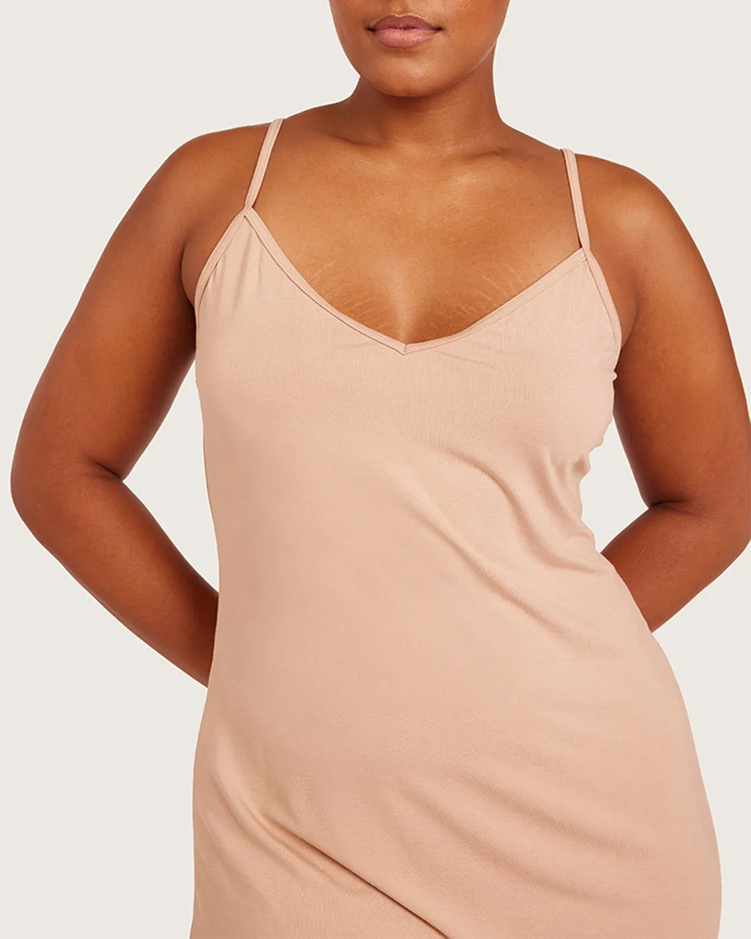 Base Layer V-Neck Slip-Almond sold by Boody Eco Wear product image thumbnail 4