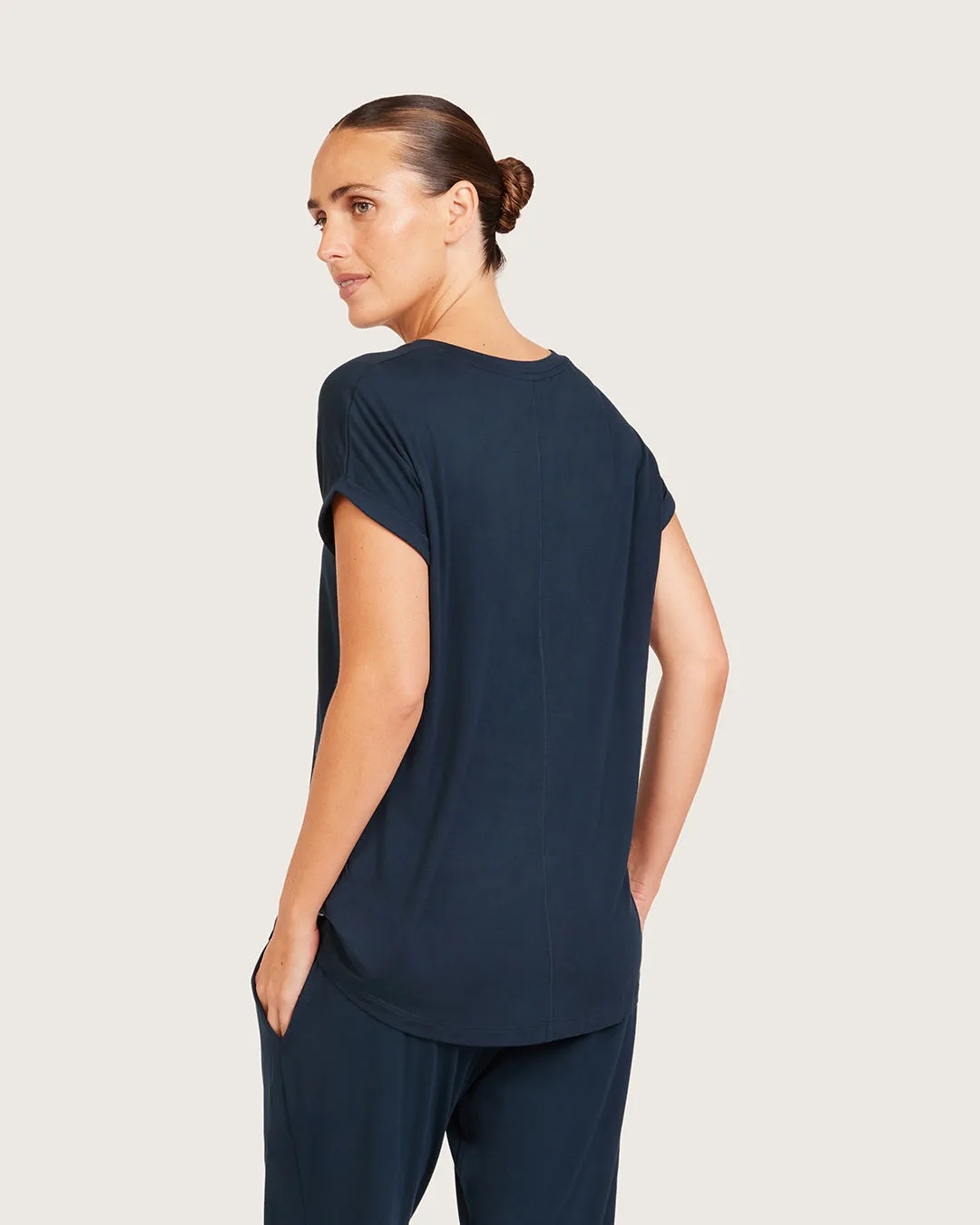Downtime Lounge Top - Midnight sold by Boody Eco Wear product image thumbnail 2