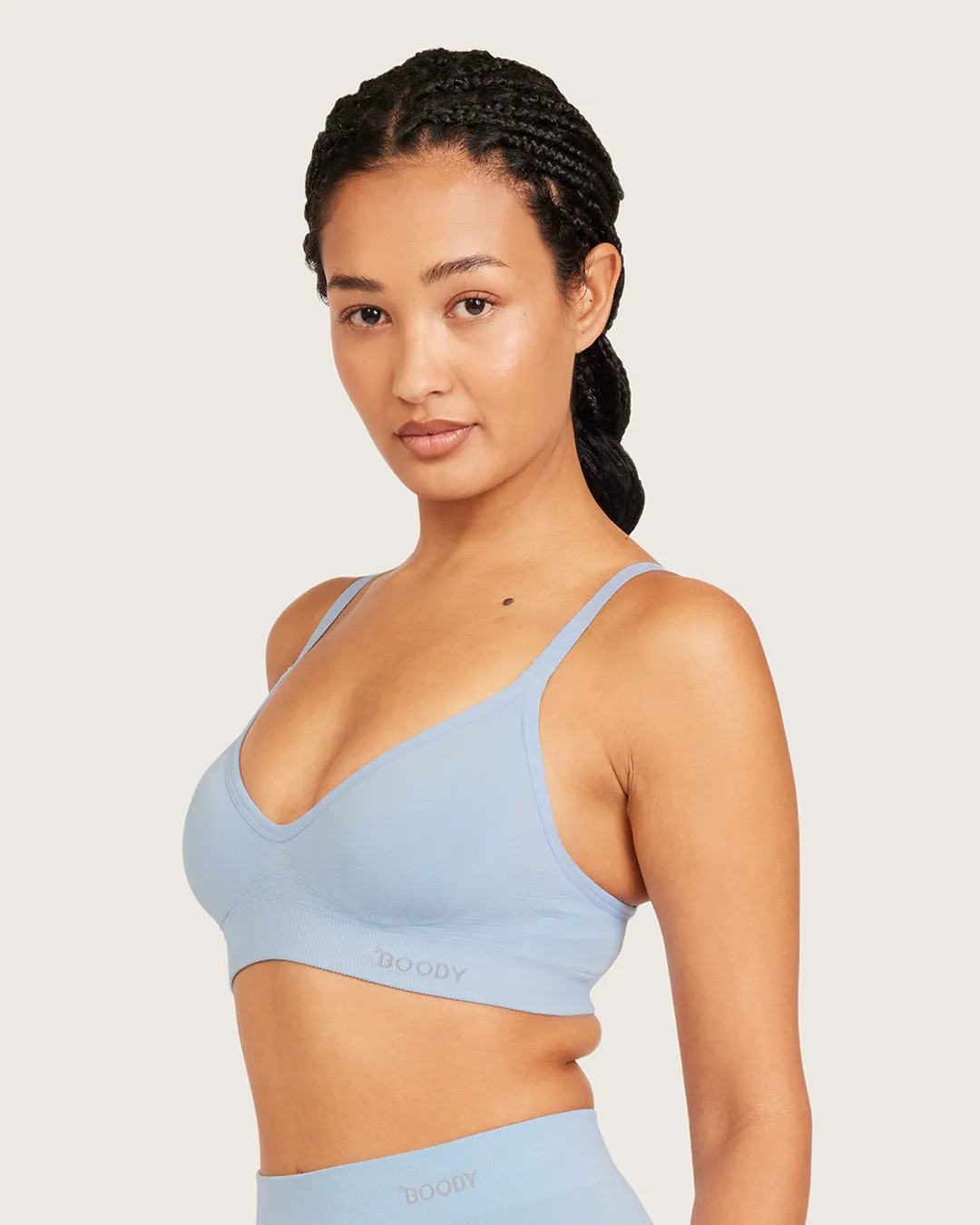Wireless T-Shirt Bra - Sky Blue sold by Boody Eco Wear product image thumbnail 3