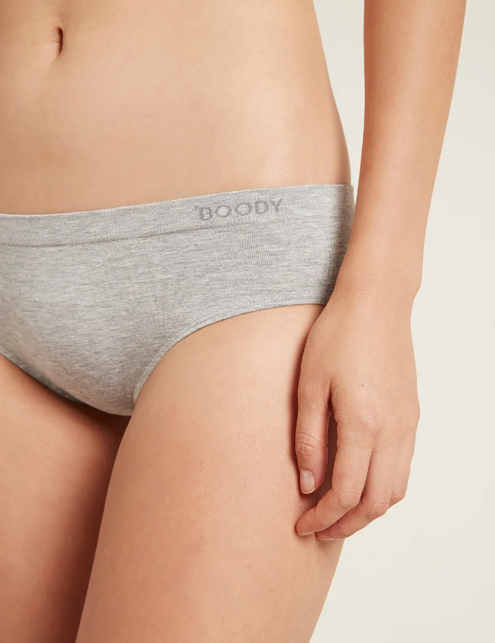 Hipster Bikini - Light Grey Marl sold by Boody Eco Wear product image thumbnail 3