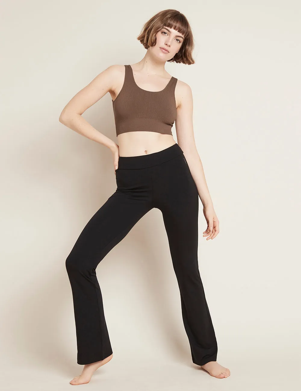 High Waist Flare Pants - Black sold by Boody Eco Wear product image thumbnail 2