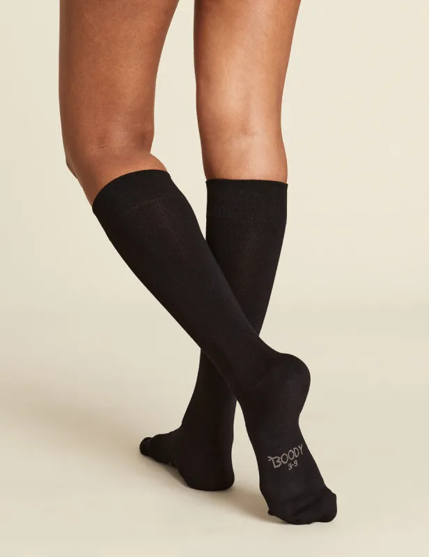 Women's Everyday Knee High Socks - Black sold by Boody Eco Wear