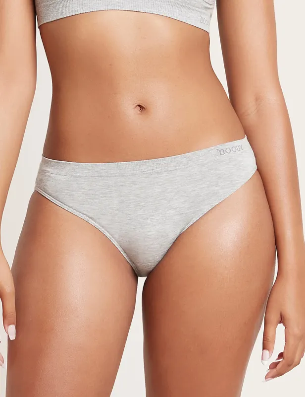 Classic Bikini - Light Grey Marl sold by Boody Eco Wear