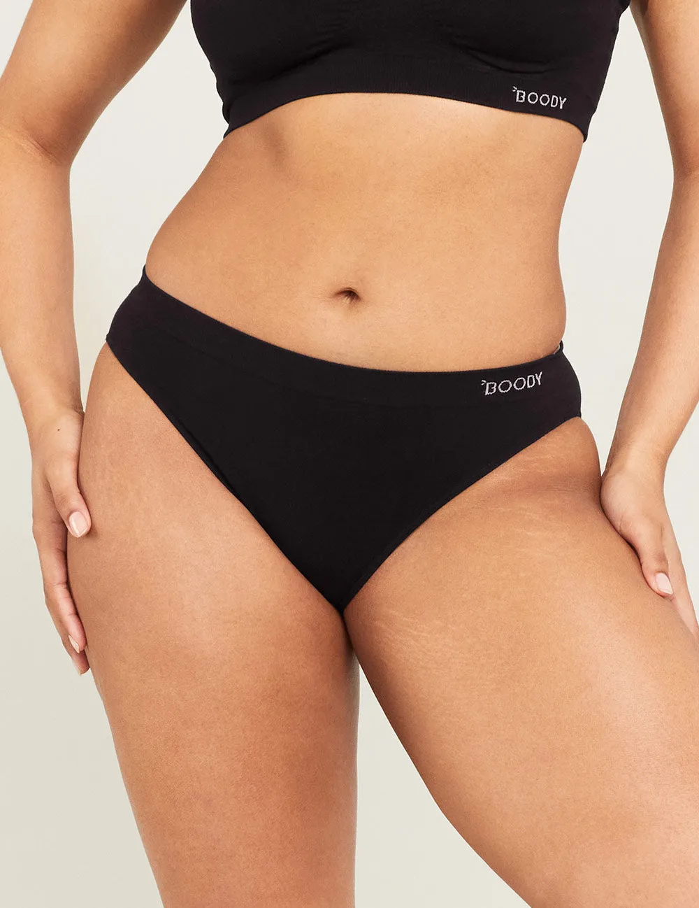 Classic Bikini - Black sold by Boody Eco Wear