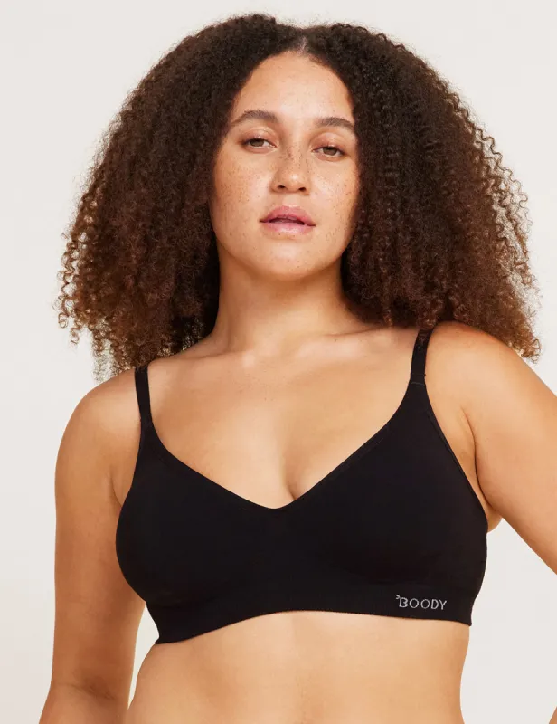 Wireless T-Shirt Bra - Black sold by Boody Eco Wear