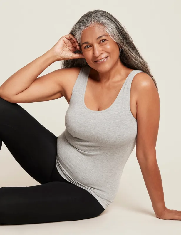 Tank Top - Light Grey Marl sold by Boody Eco Wear