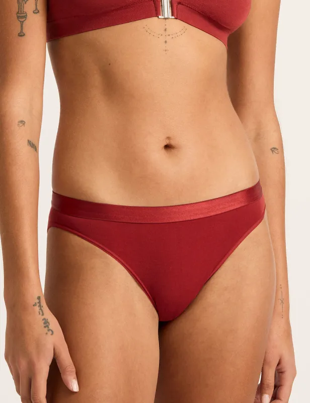 Lyolyte Hipster Bikini - Ruby sold by Boody Eco Wear