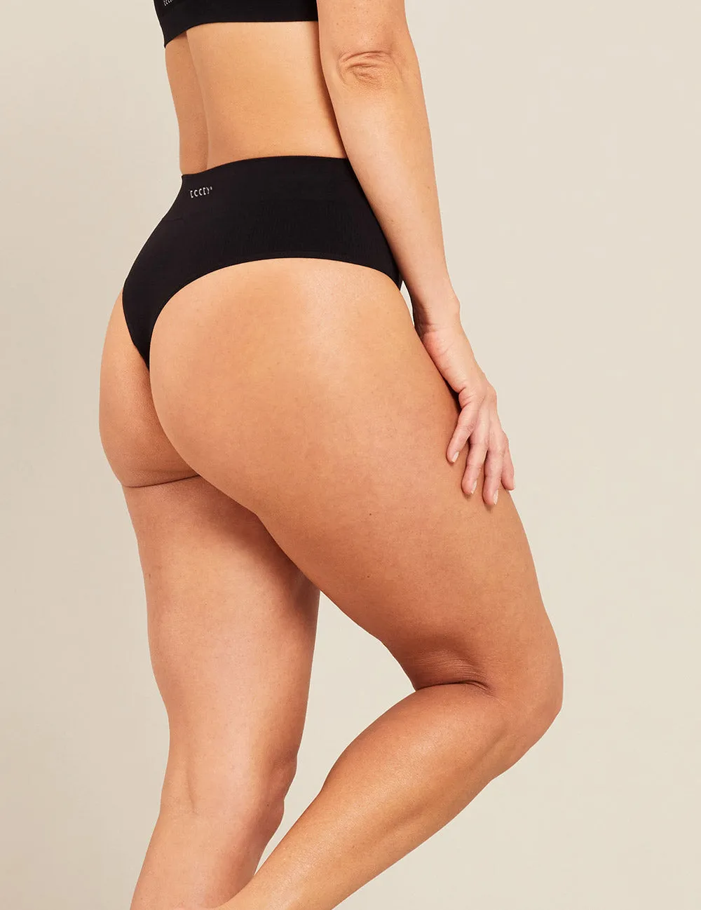 LYOLYTE High Waist G-String - Black sold by Boody Eco Wear product image thumbnail 5