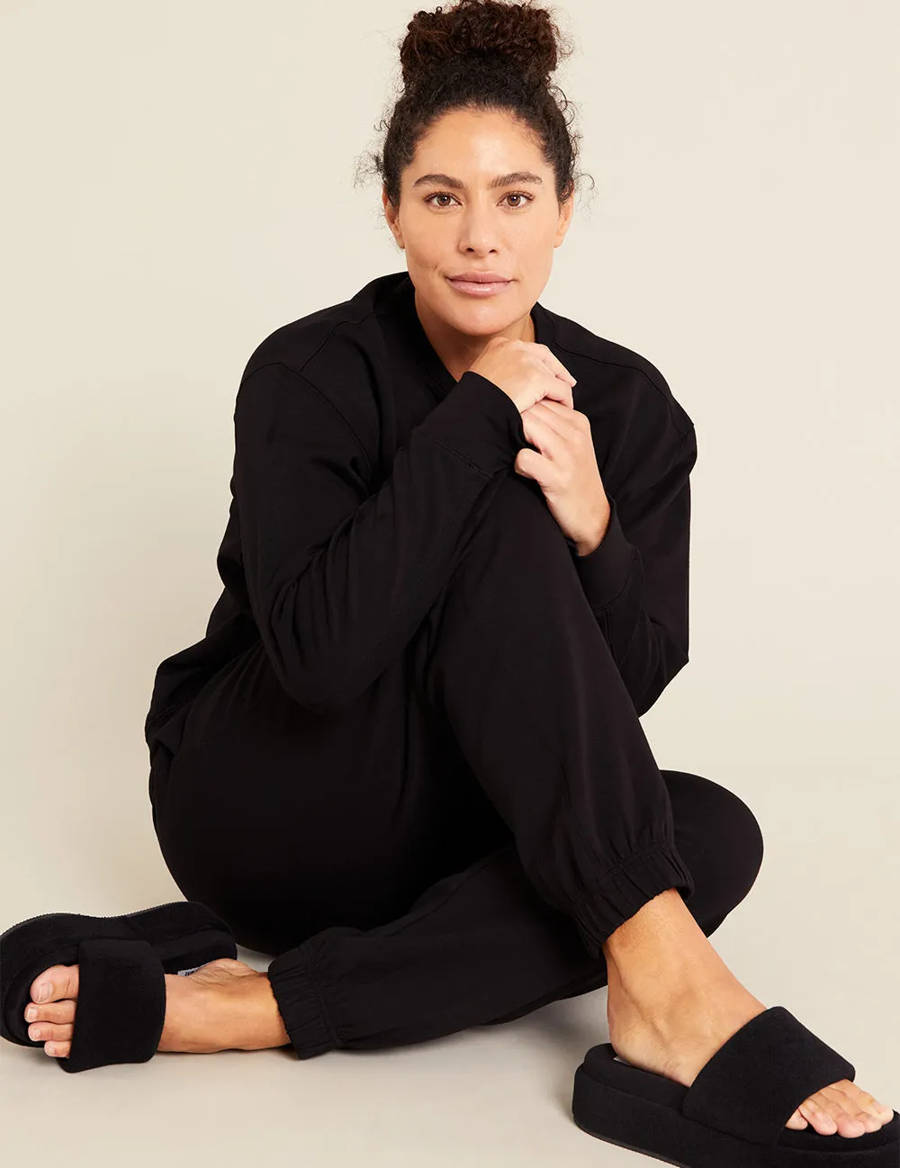 Unisex Crew Neck Sweater - Black sold by Boody Eco Wear product image thumbnail 4