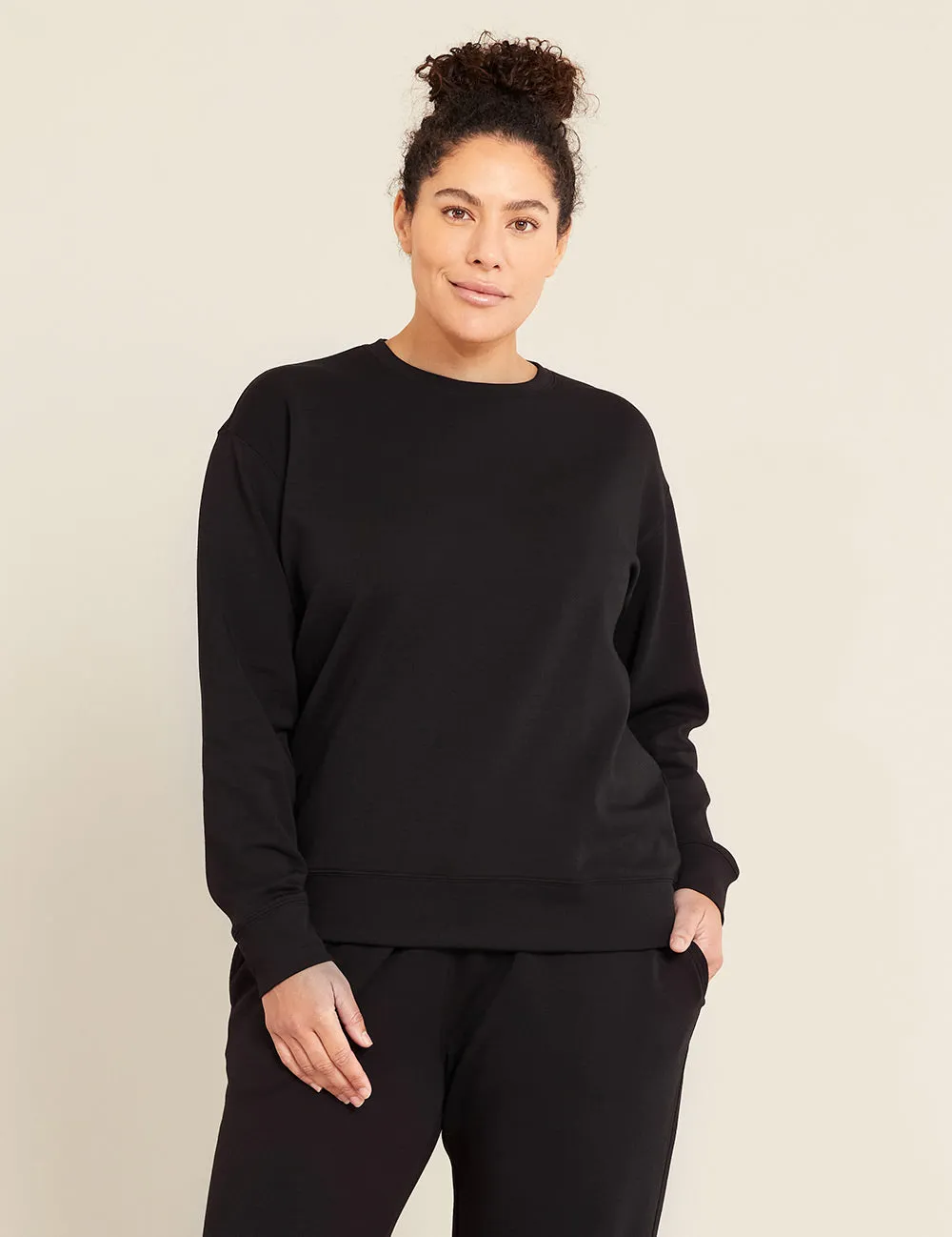 Unisex Crew Neck Sweater - Black sold by Boody Eco Wear product image thumbnail 3
